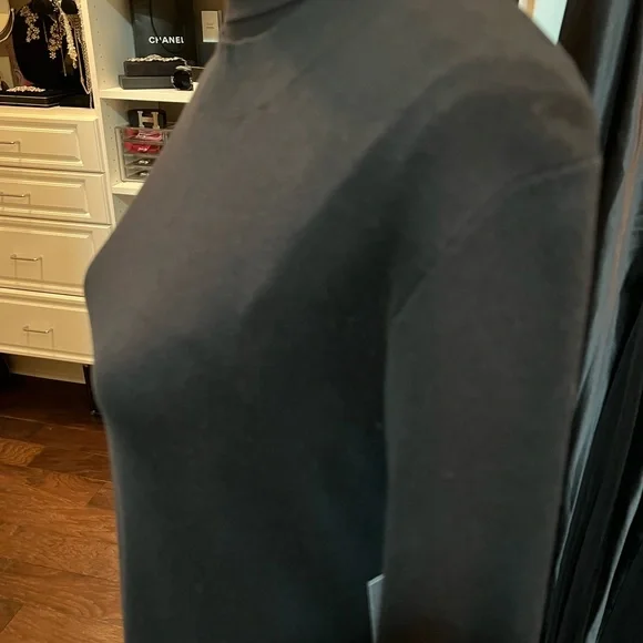 Evie Bell sleeve black knit dress by Swank. SzM - Picture 3 of 8